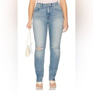NWT!!  Good American Good Icon Light Blue Straight Leg Jeans